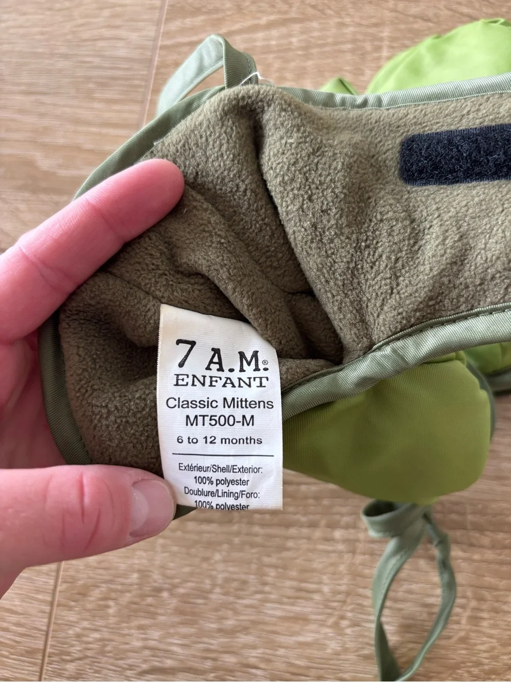 7 A.M. Enfant Classic Warm Winter Mittens 6-12 months